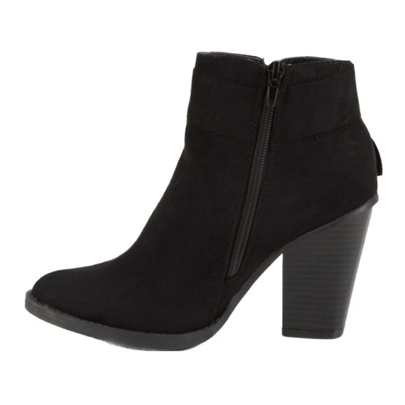 Del Mar NWOT Suede Bow Block Heel Ankle Boot Bootie Southwestern Bohemian Size 7 - Picture 2 of 9